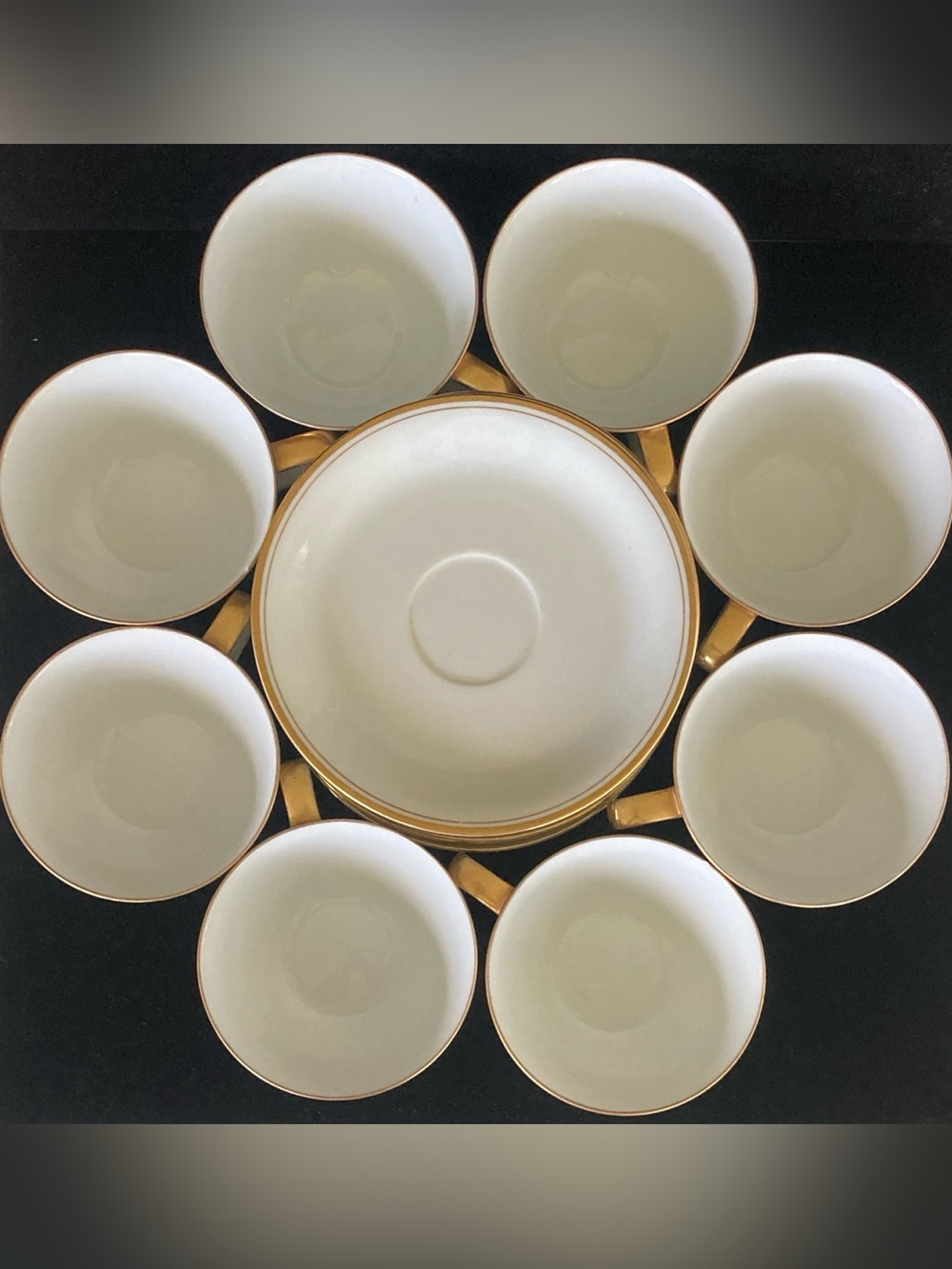 Vintage Noritake Bone China Cup/Saucers S/8